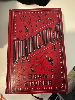 Dracula Hardcover Book by Bram Stoker - Red and Black